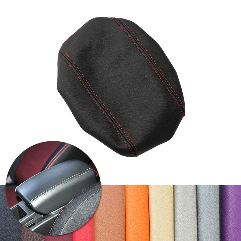 

For Nissan Qashqai 2008 2009 2010 2011 2012 2013 2014 2015 2016 2017 Center Console Armrest Box Cover Microfiber Leather Decor