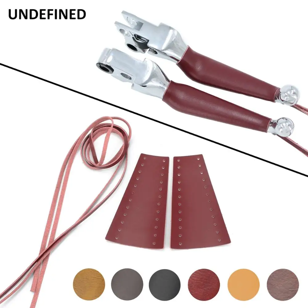 Мотоциклетные тормозные рычаги сцепления кожаные Рычажные крышки для Harley индийский Dyna Street Bob Chief Винтаж Trike 2008-2013 FLHR