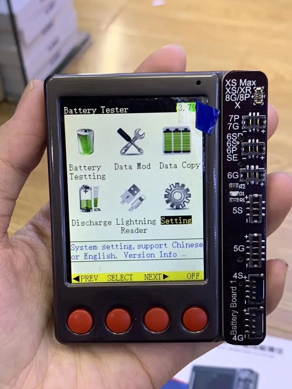 Тестовый бокс для аккумулятора iPhone iPad с кабелем передачи данных тестовая плата