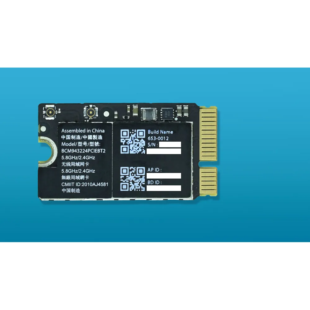 BCM943224PCIEBT2 300 Мбит/с 2 4 &amp 5G WiFi bluetooth сетевая карта для Mac OS Macbook Air A1370 A1369 A1465 |