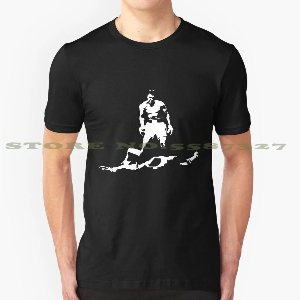 

Боксерская футболка, Мухаммед Али, легенда о боксе, черная белая футболка для мужчин, женщин, Мужская боксерская коробка, спорт, любовь, энер...
