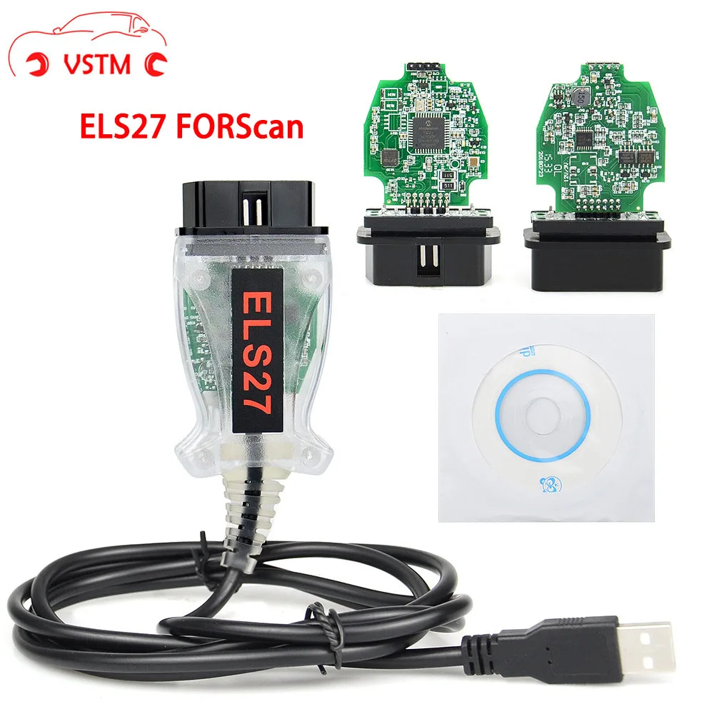 V2.3.8 ELS27 FORScan зеленая печатная плата PIC24HJ128GP + FTDI микрочип Многоязычная работает ELM327