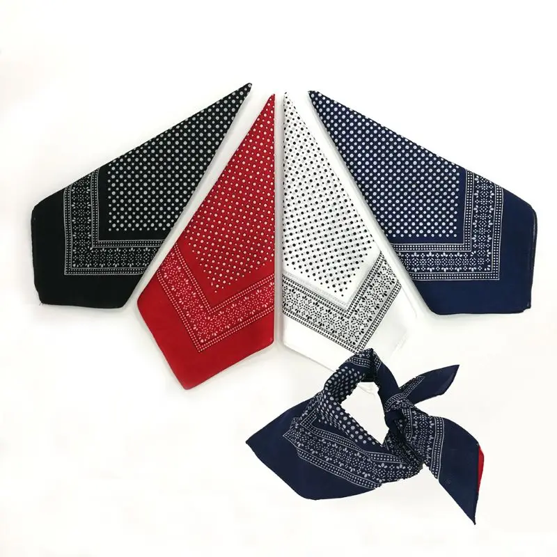 В богемном стиле Винтаж в горошек с цветочным принтом 50x50 см унисекс из хлопка