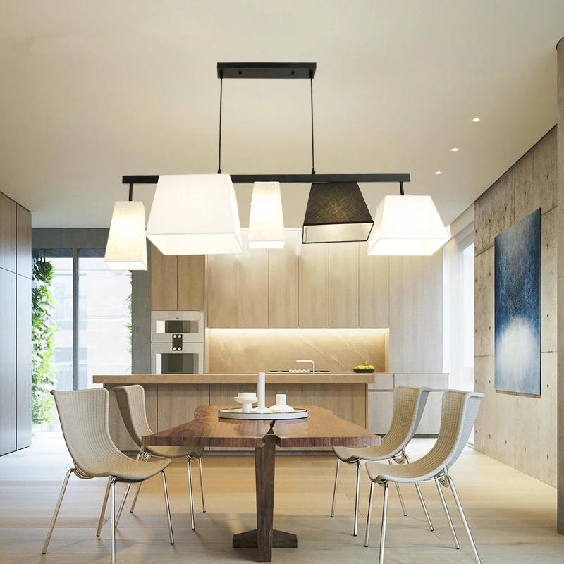 Минималистичные светодиодные люстры для кухни столовой гостиной лампы