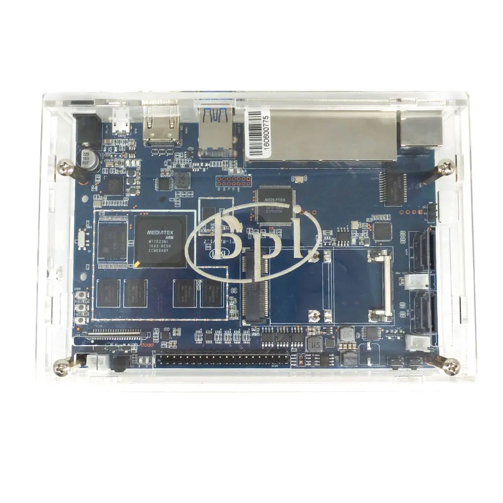 banana pi r2 bpi r2 v1 2 quad core 2gb ram with sata wifi bluetooth 8gb emmc demo single board with acrylic case power free global shipping