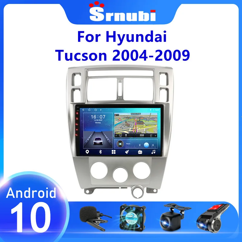 Автомагнитола 2 Din мультимедийный видеоплеер для Hyundai Tucson 2004 2005 2009 android стерео RDS GPS