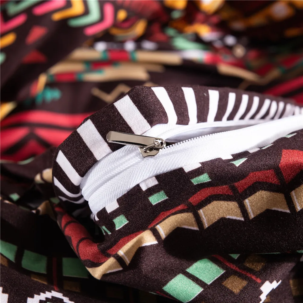 Комплект постельного белья красный в богемном стиле | Дом и сад