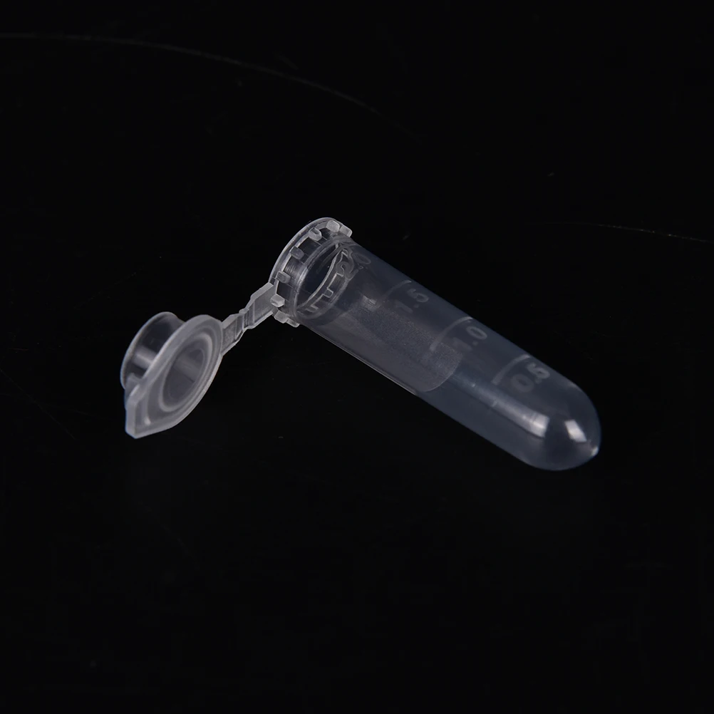 

200Pcs Micro Centrifuge Tube Test Tubing Vial Clear Plastic Vials Container Snap Cap For Laboratory Sample Specimen Supplies 2ML