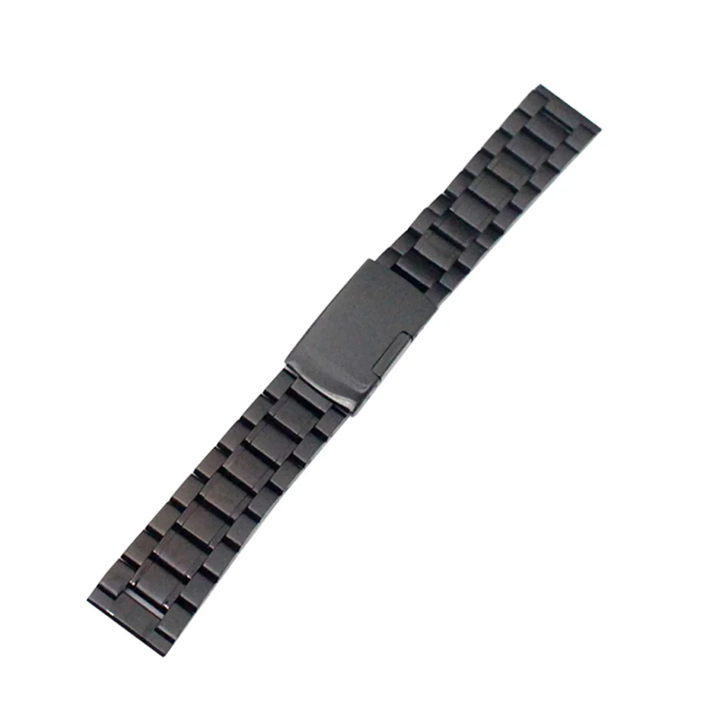 Ремешок из нержавеющей стали для мужских наручных часов однотонный браслет