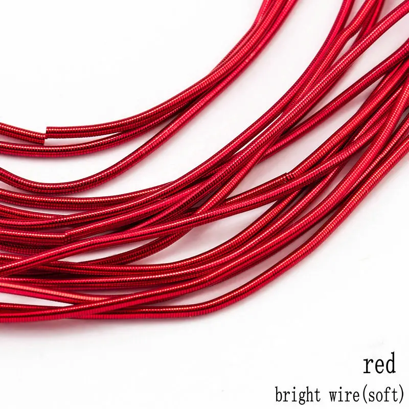 bright wire-red 10 г/лот аксессуары для ювелирных изделий вышивка значок коврик, жесткая старая работа вышивка, французский слиток проволока, медная проволока, ручной работы аксессуары - Цвет: bright wire-red