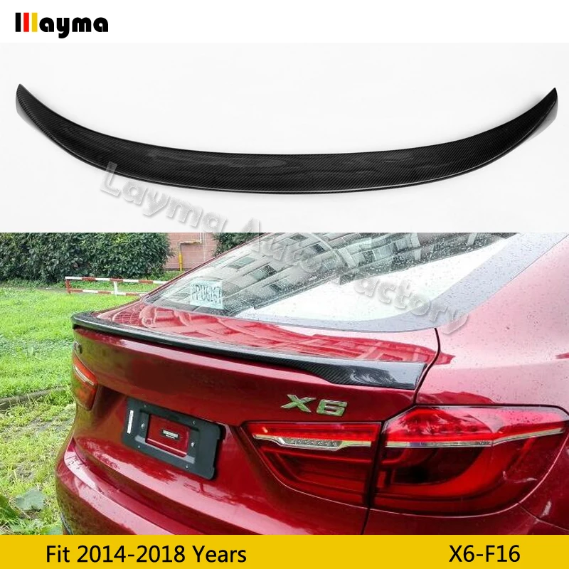 Стильный спойлер для заднего багажника из углеродного волокна BMW X6 xDrive 28i 35i 50i 2014