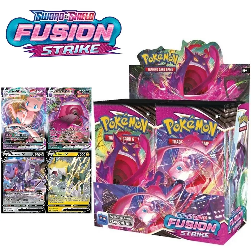 

360pcs New Pokemon Cards TCG: Fusion Sword & Shield Darkness Ablaze Booster Display Box Collection Trading Card Game Kids Gift