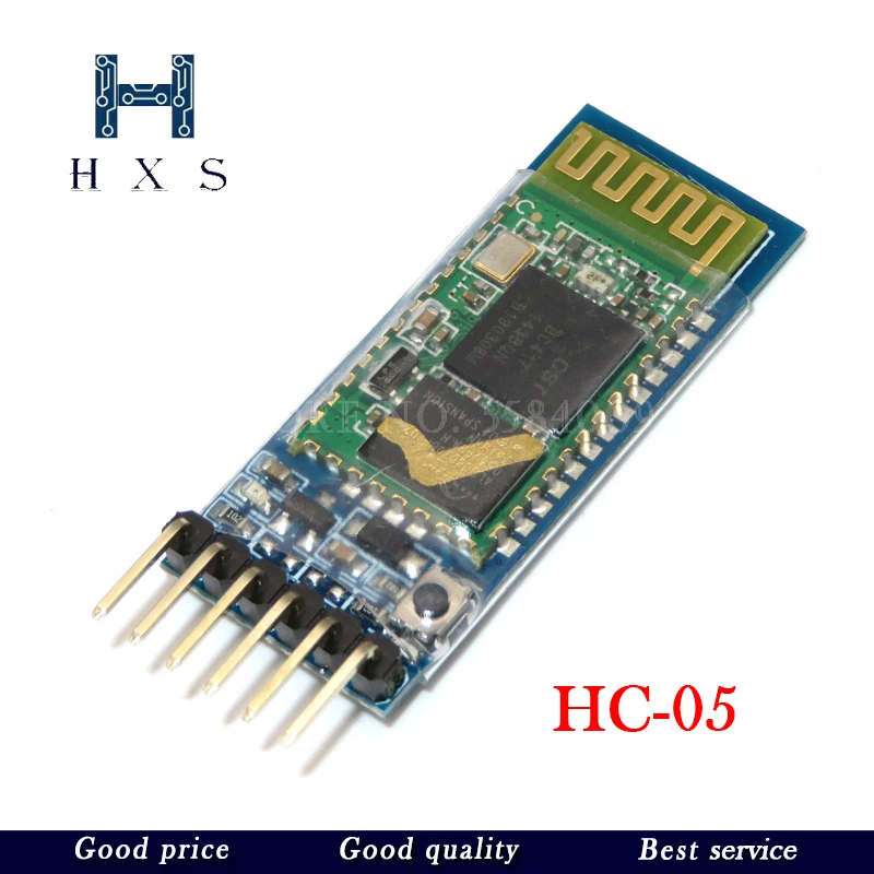 

HC-05 беспроводной модуль для rduino серийный 6-контактный Bluetooth 4-контактный радиочастотный приемник модуль приемопередатчика RS232 Master Slave HC05