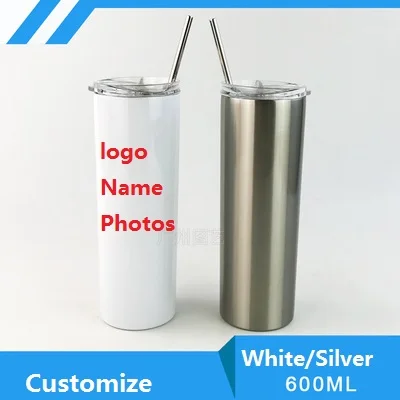 Customize Tumbler Thermos  Photo Logo Colorful Printing Stai