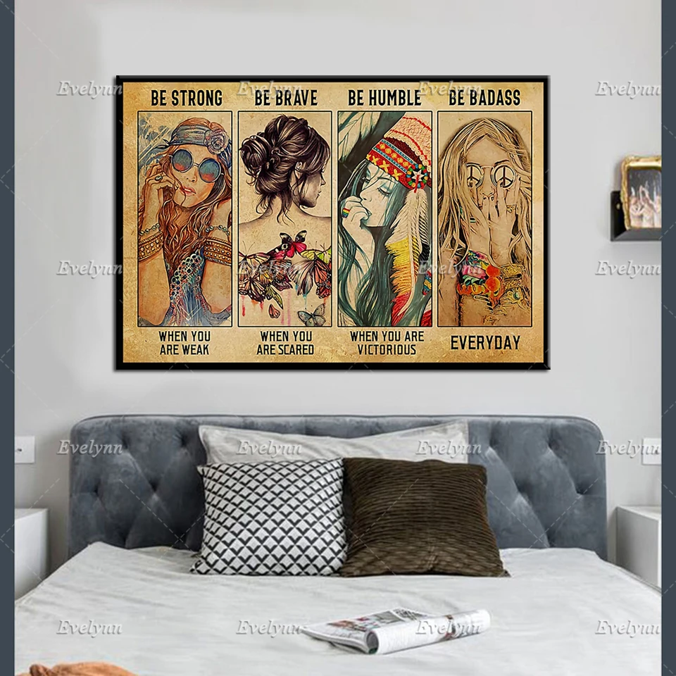 Хиппи девочка | Будьте сильными-будьте смелыми-будьте скромными-быть плохими