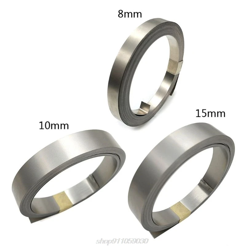 

10m Nickel-plated Strip Tape Sheets for Li 18650 Battery Spot Welding 0.15x8mm/0.15x10mm/0.15x15mm Spot Welder F06 21 Dropship