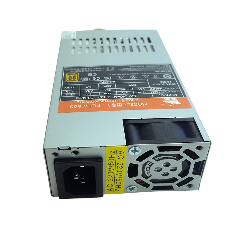 XINHANG Flex-600 1U Small PSU Full Module Power Supply 550W for ITX PC POS AIO Active PFC Computer Power Supply images - 6