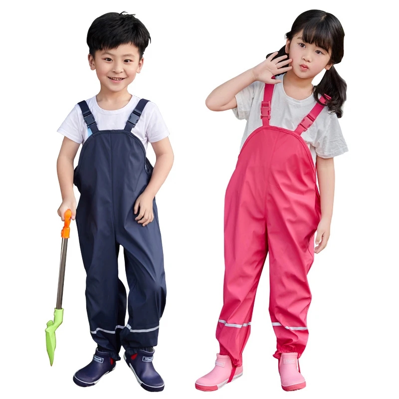 Детский непромокаемый комбинезон из ПУ кожи с защитой от ветра | Мать и ребенок