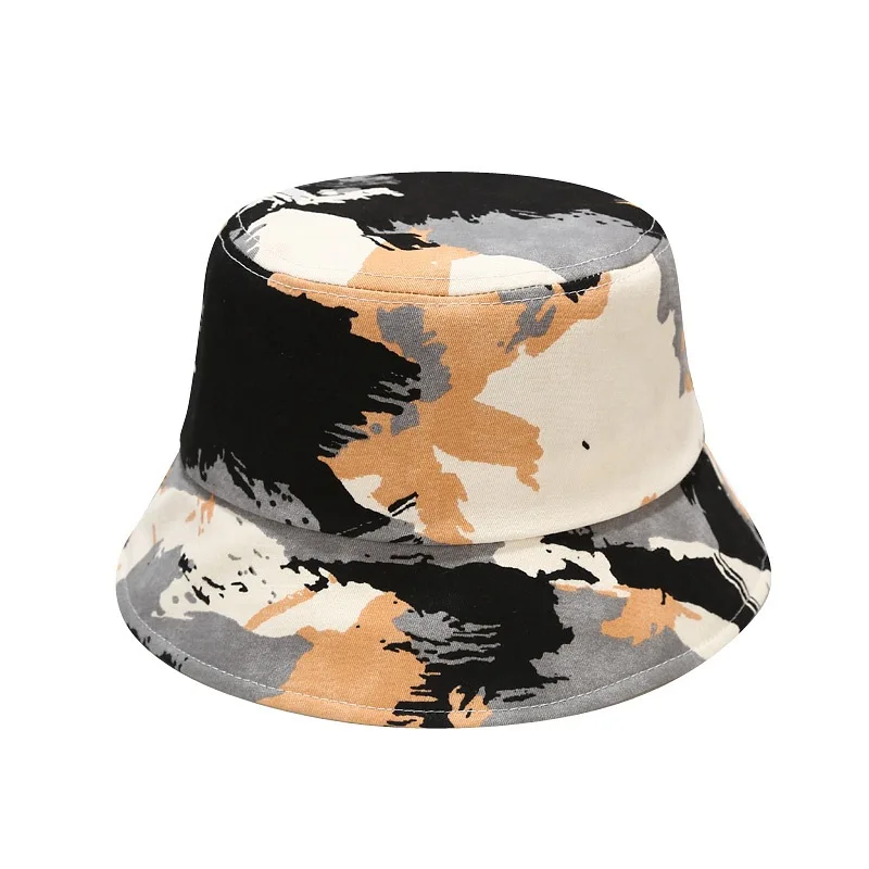 

Women Bucket Hats Camouflage Fisherman Hat Korean Style Solid Hot Sell Outdoor Fishing Bucket Hat Wide Brim Beach Panama Hats