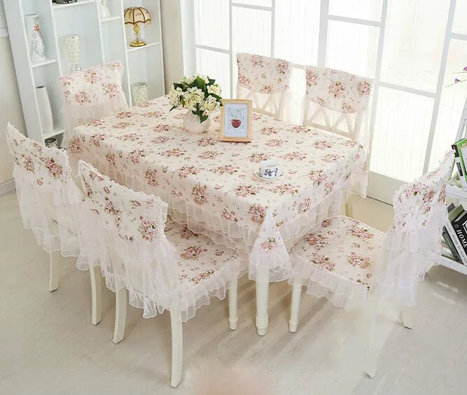 

1PC Beautiful Fabric DIY Rustic Garden Floral Table Cloth Home Wedding Decoration Vintage Lace Table
