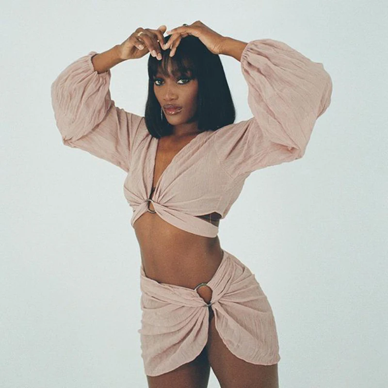 

Женская одежда, лето 2021, платье, новинка, Однотонная юбка-рубашка с длинным рукавом и воротником, Женская одежда из полиэстера