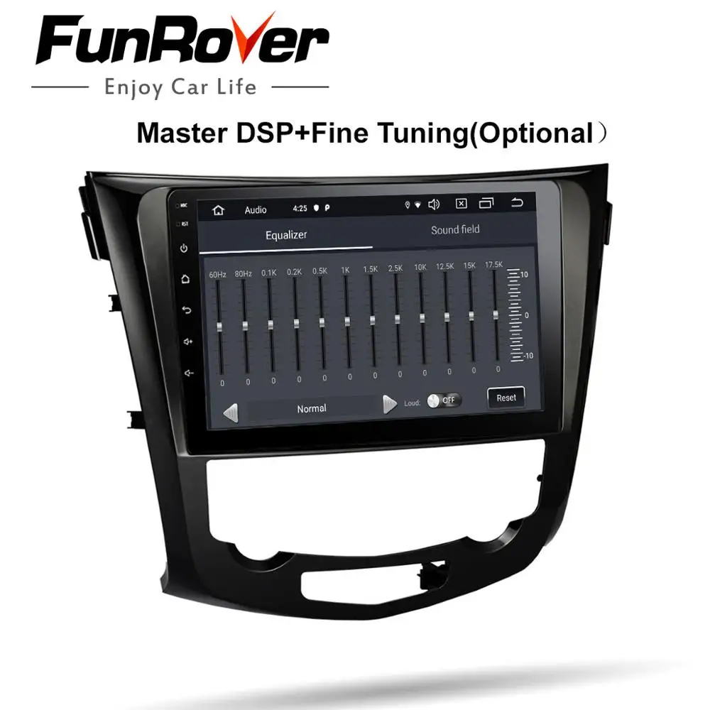 Funrover Android 9 0 четырехъядерный 10 1 дюймовый автомобильный Радио GPS Navi мультимедийный