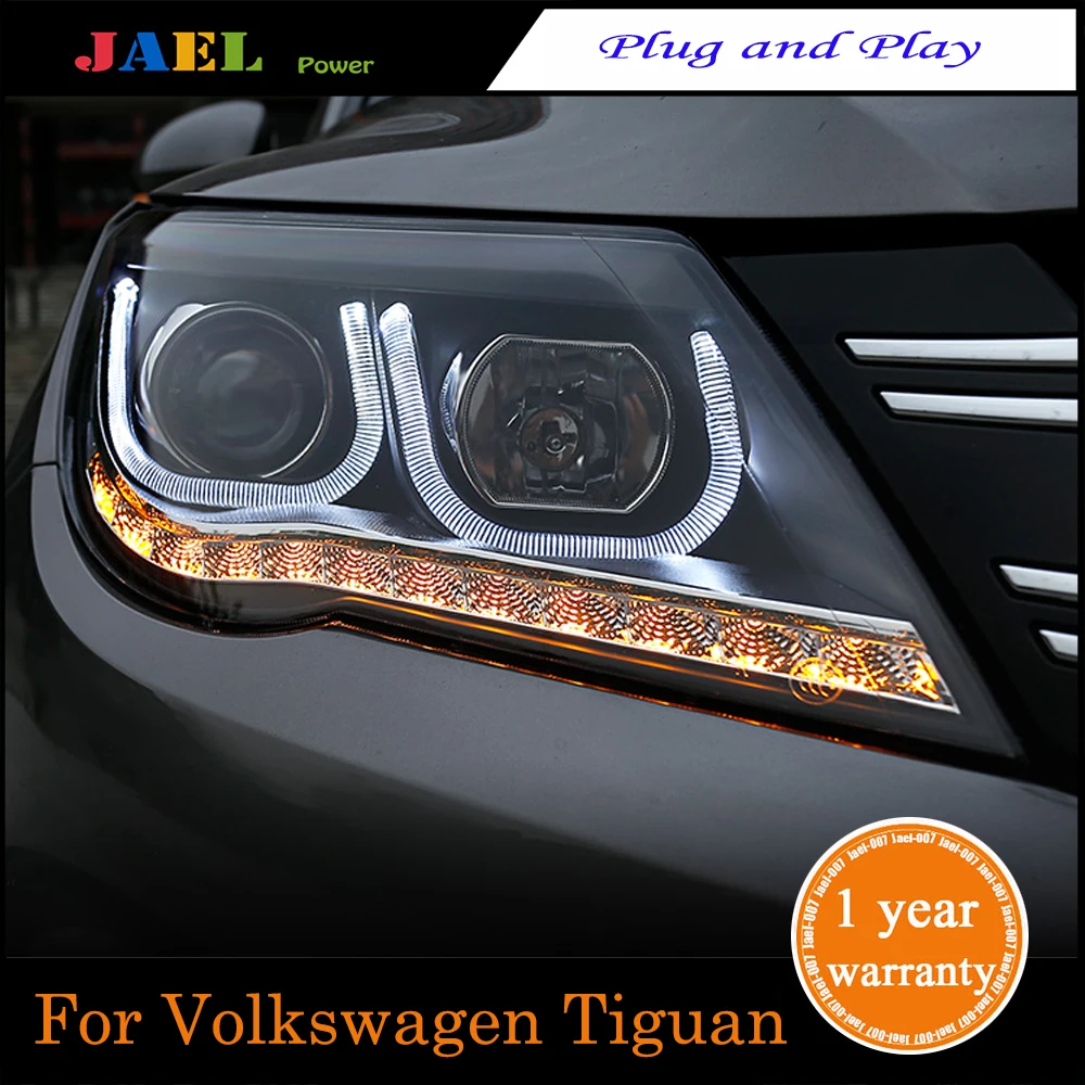 JAEL LED Headlight For Tiguan 2010-2012 Headlights DRL Running lights Bi-Xenon Beam Fog Light | Автомобили и мотоциклы