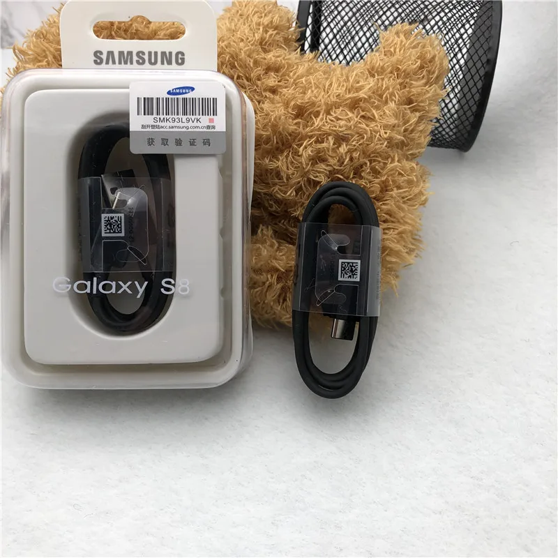 SAMSUNG 1 M/1,2 M USB 3,1 type C адаптивный кабель для быстрой зарядки линии передачи данных для Galaxy S8 S9 S10 Plus Note 8 9 10 A5 A7