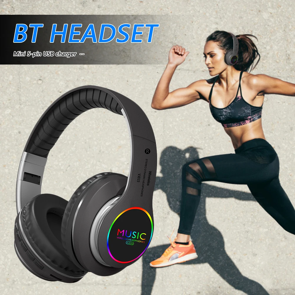 

Bluetooth-наушники VJ033 со светодиодсветодиодный подсветкой, 5,0 дюйма