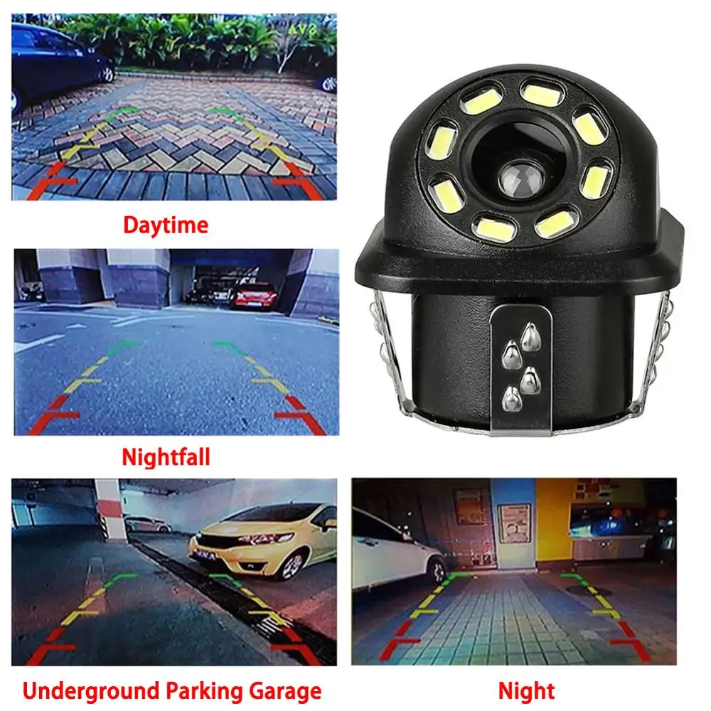 

Car Rear View Camera 8LED 170 Wide Angle Night Vision Car Reversing Backup Monitor HD Color Image Vehicle Backup Cameras