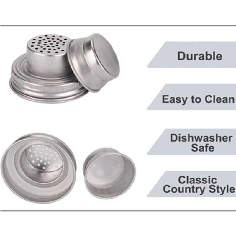 AF88 -4 шт. Крышка для шейкера нержавеющая сталь устойчивая к ржавчине