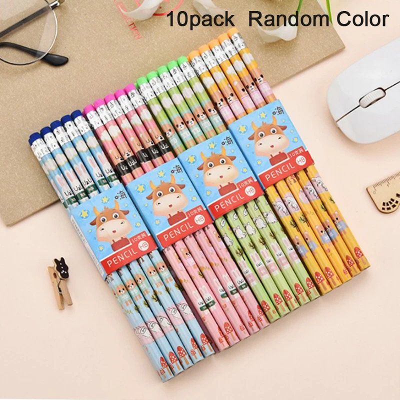 

New 10pcs/Lot Rainbow Color Pencil 4 in 1 Colored Drawing Painting Pencils