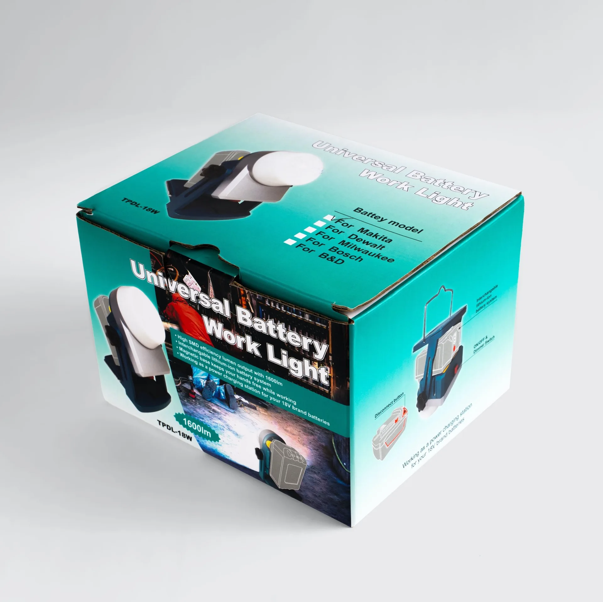 

14.4V/18V/20V LED Working Light Lamp Li-ion Battery Supply for Makita Battery Power Tool Electric Tool Part Home Decoration