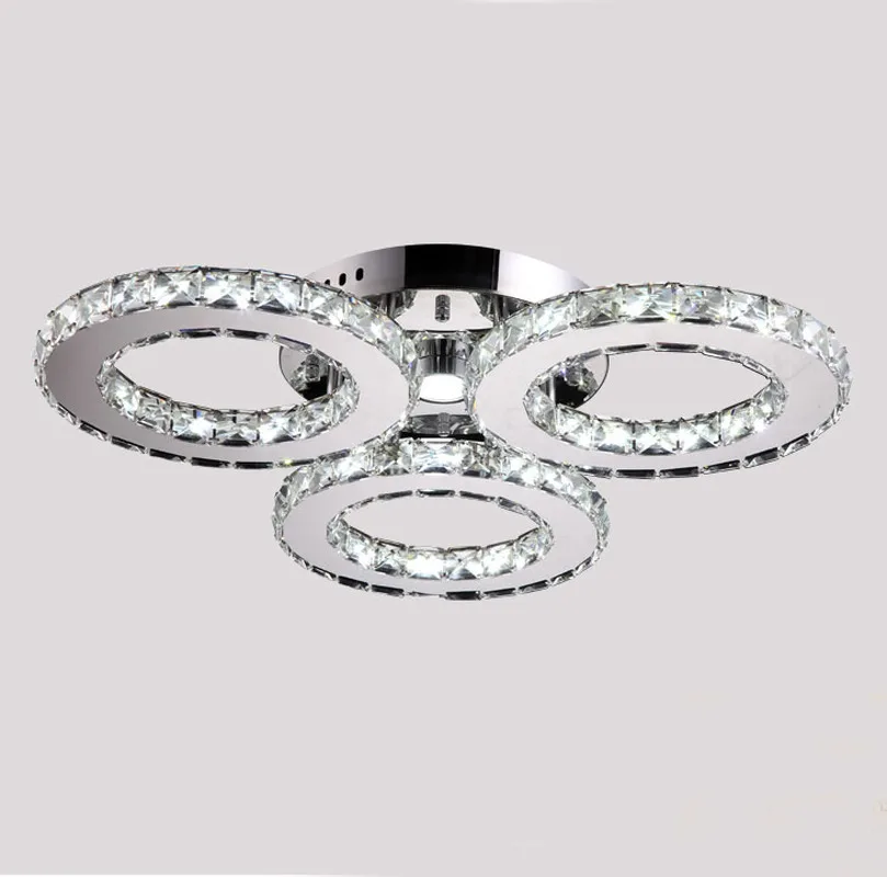 

Energy Saver-Crystal chandelier lighting 30W LED kitchen chandelier modern gloss chrome luxury domineering hall MJ62006