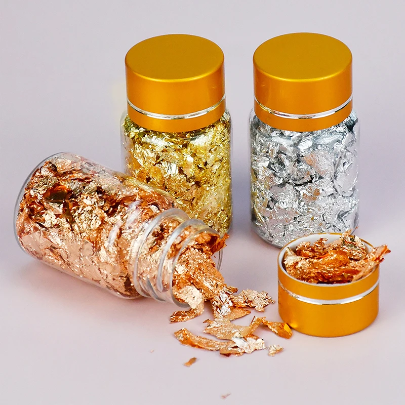 

Shiny Gold Silver Foil for Nails Art Decoration DIY Epoxy Resin Nail Luxury Jewelry Making Tools Luxury nail foil For manicure