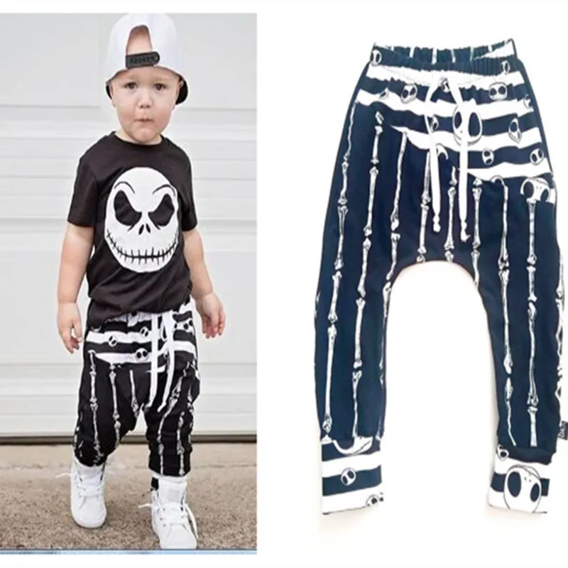 Halloween suit skull ghost festive costume 0-3 years old |