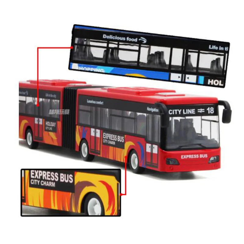 Детская модель литья под давлением из сплава удлиненная игрушка для автобуса |