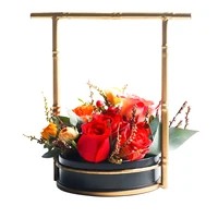 european style metal flower baskets flower arrangements ornaments dried flowers pots wrought iron portable fleshy flower pot