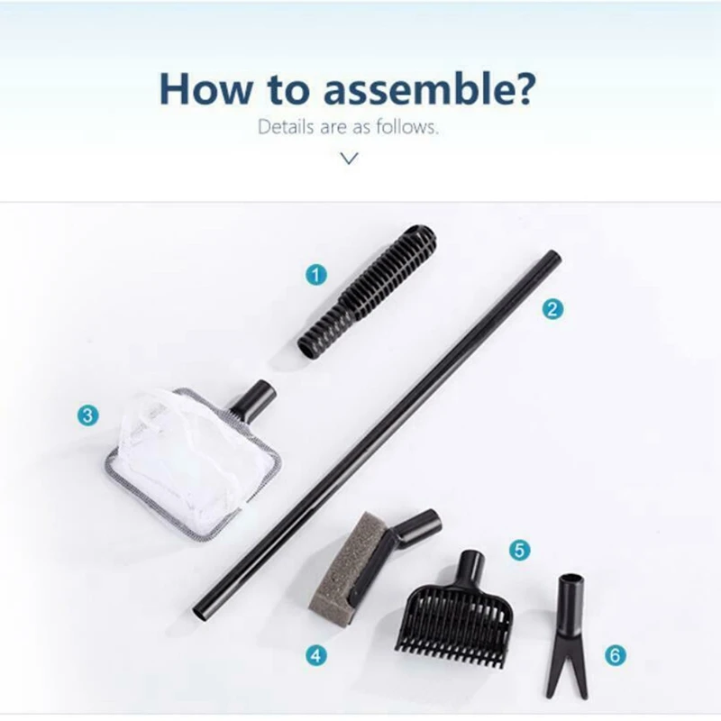 Набор инструментов для очистки аквариумных рыбок скребок водорослей лезвие