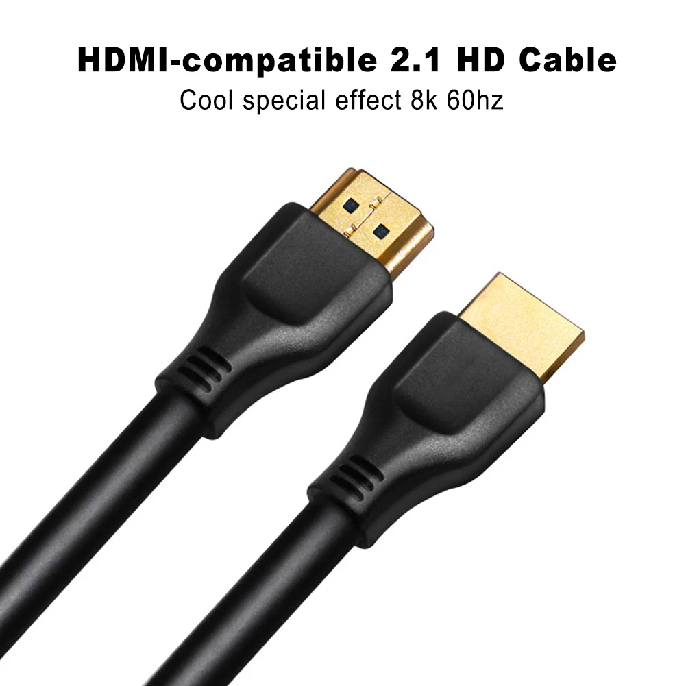 Совместимому с HDMI кабель 2 1 8K 60 Гц 120 1080P Высокое Скорость UHD 48 Гбит/с кабелем со