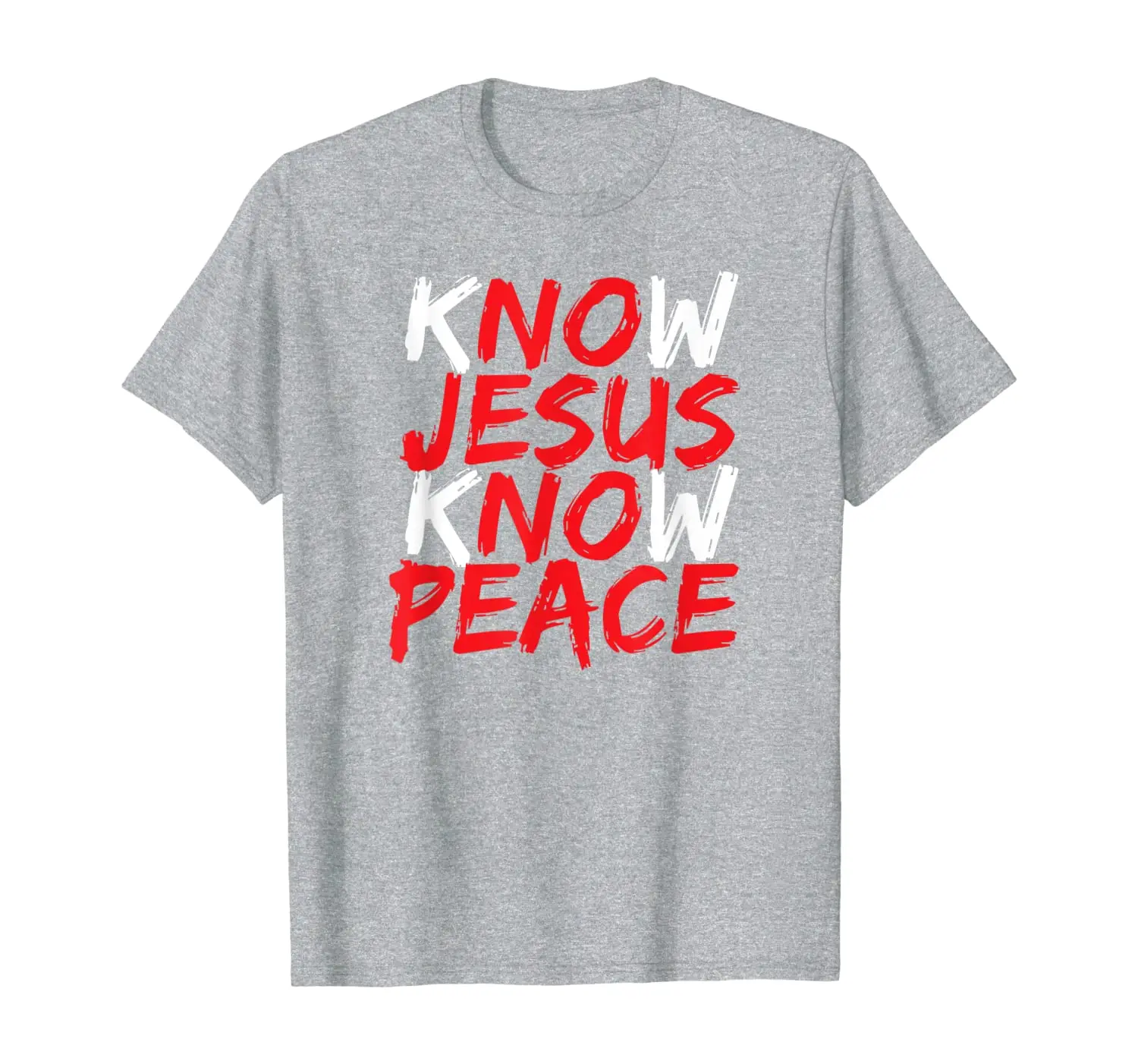 

Christian Jesus Bible Verse Scripture Know Jesus Know Peace T-Shirt