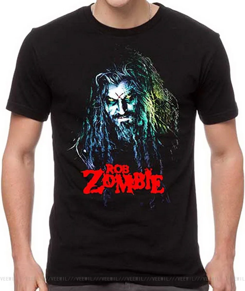 Rob Zombie Men's Hell Billy Head T Shirt Men Women Black Male Female Tops TEE Shirt