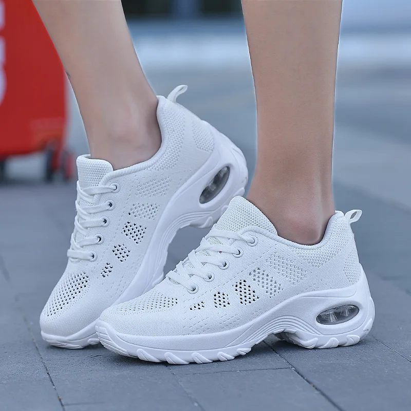 

platform Sneakers Women autumn casual mesh Breathable running Shoes Female Lace Up wedges tennis Sports Shoes zapatos de mujer