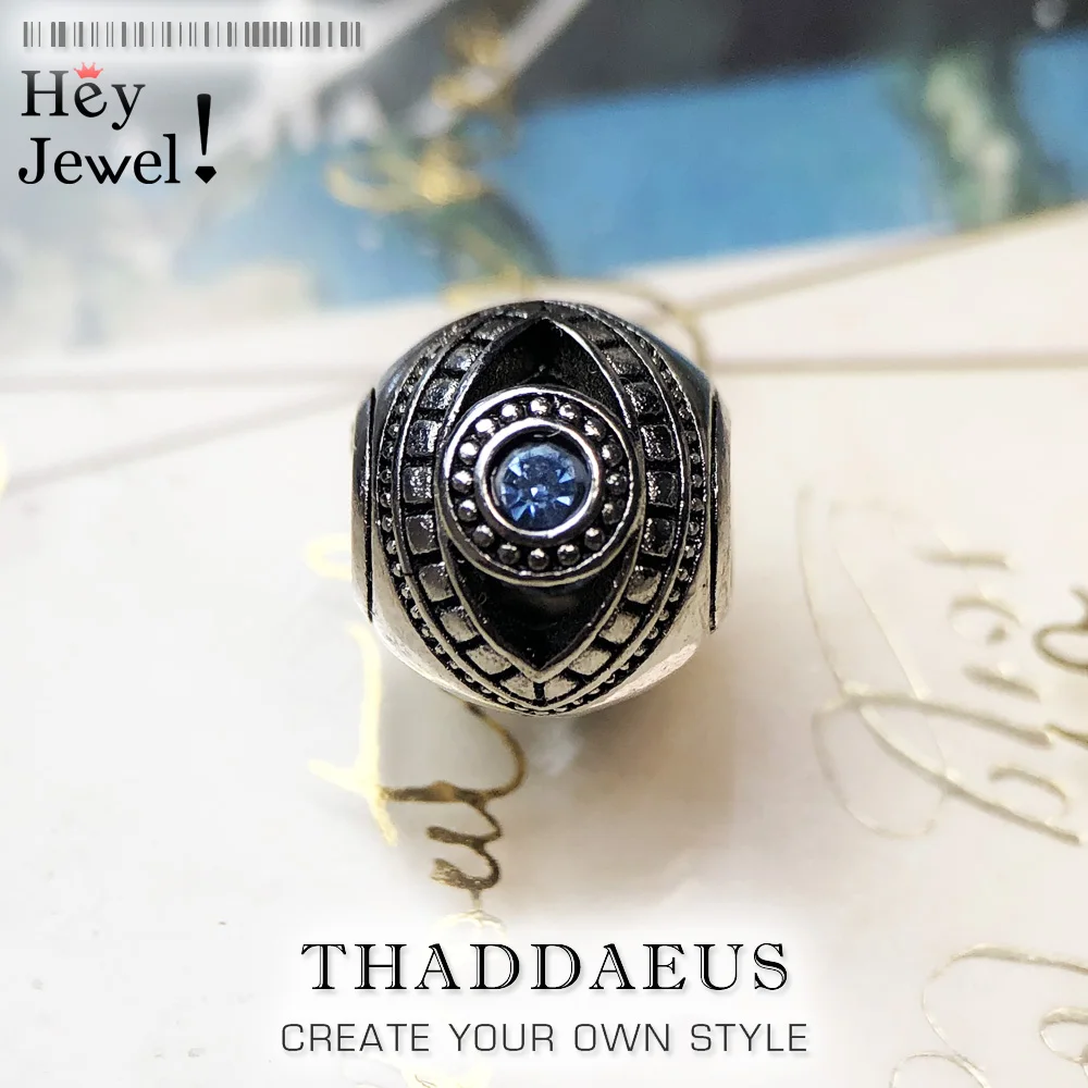 

New Hot Sale Nazar's Eye Europe Beads Silver Crystal DIY Beads Fit Karma Bracelet Necklace for Women Men Jewelry