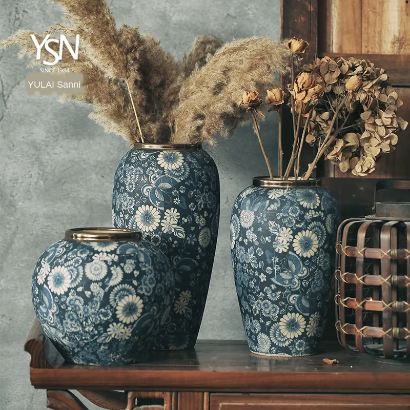 

Ceramic Vases Modern Home Decor Handmade Flower Vase For Dining Table Office Wedding Living Room Accessories Pottery Vase