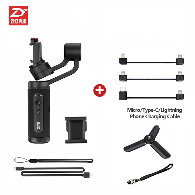 Синий Zhiyun Smooth Q2 3-осевой ручной смартфон Gimbal стабилизатор pk DJI Osmo Mobile 3 2 - Цвет: Синий