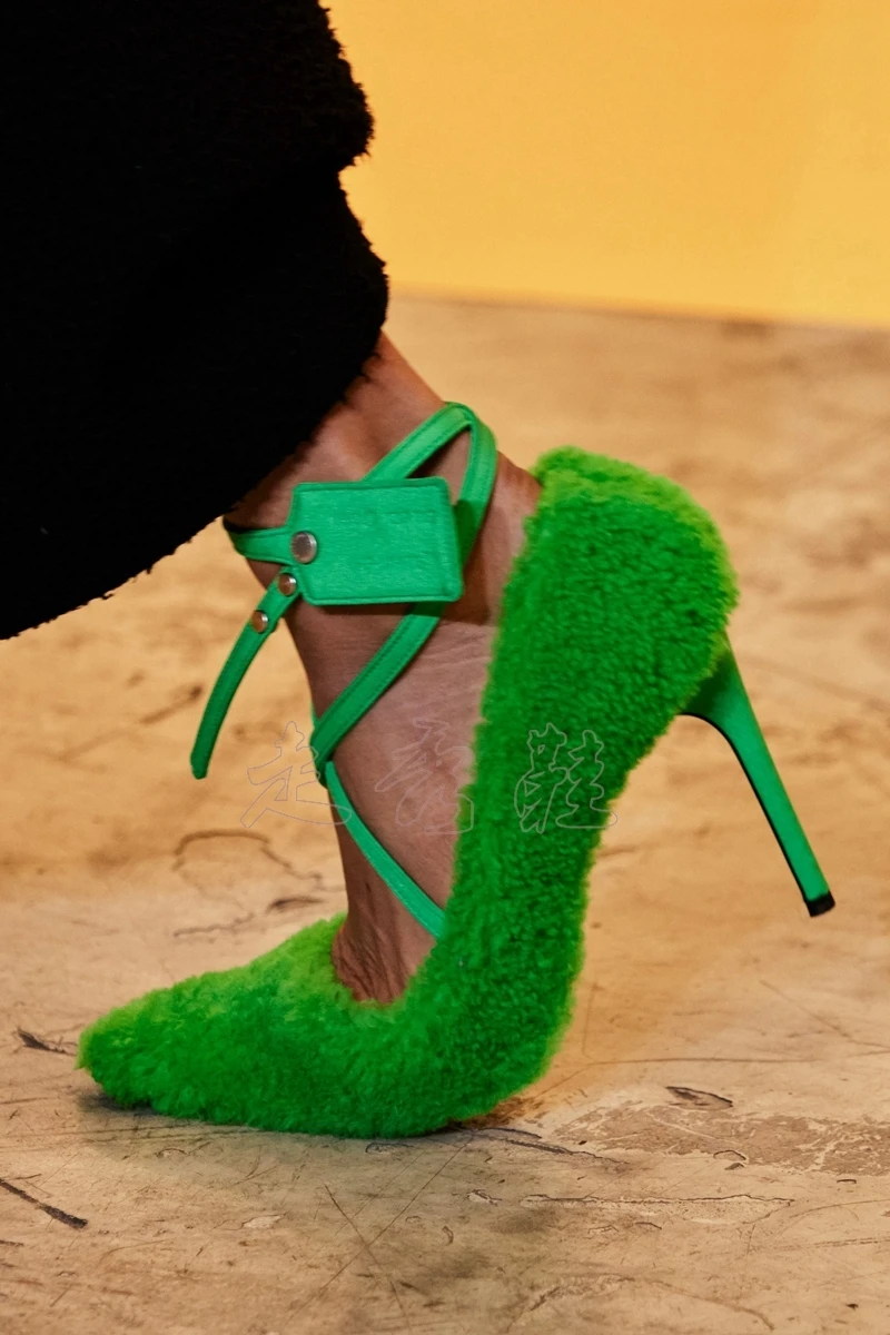 

Luxury Pumps Women High Heels Shoes Women Pointed Toe Zapatos De Mujer T-show Shoes Sexy Buty Damskie Ankle Strap Ladies Shoes