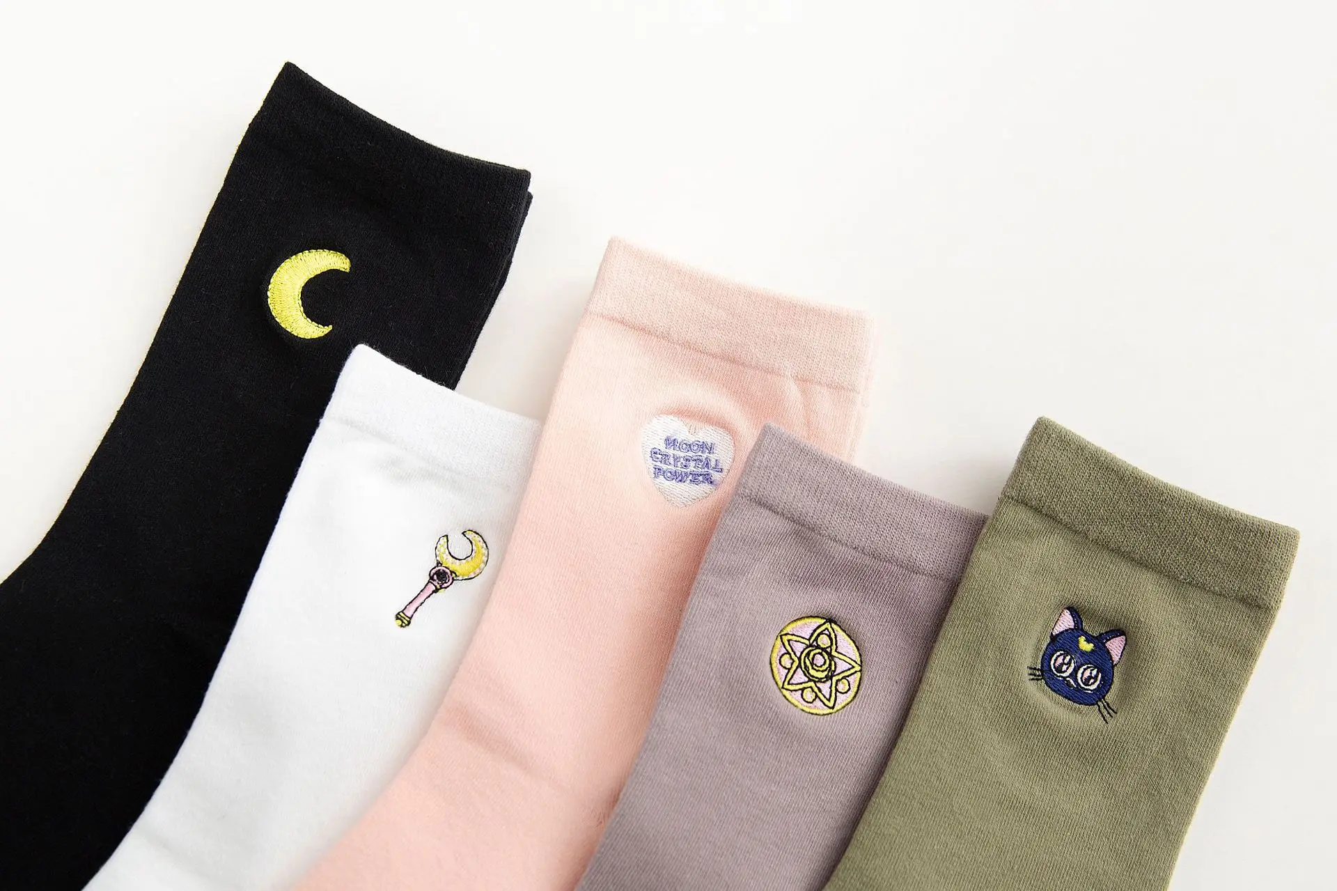 Autumn Cute Japanese Harajuku Woman Socks Planet Magic Array Embroidery Long Socks Korean Women Style Kawaii Girls Socks Gifts