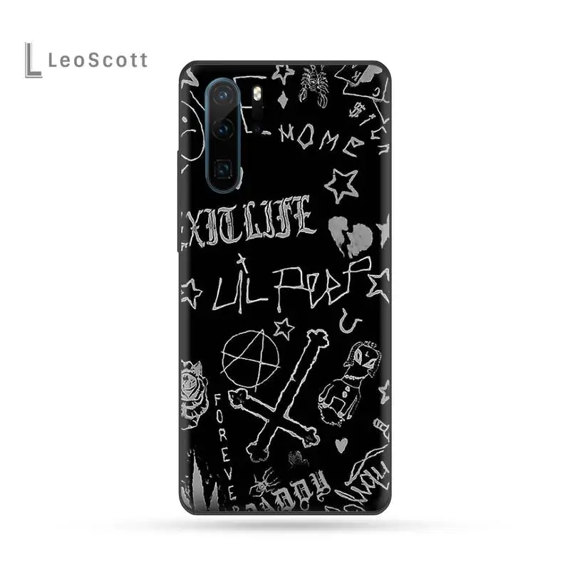Lil Peep США певец Густав Орр черный чехол для телефона Huawei P9 P10 P20 P30 Pro Lite smart Mate 10 20 Y5 Y6