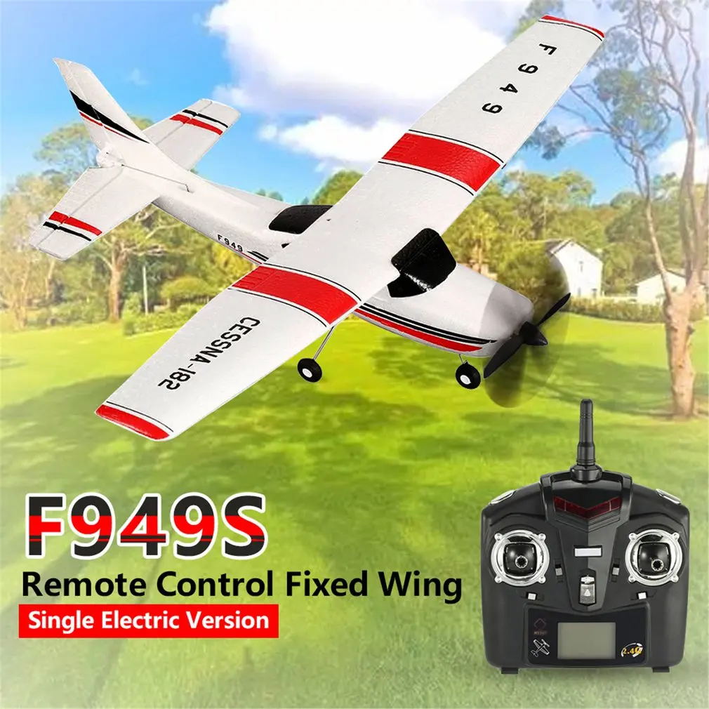 AYtesco toys F949 2 4G 3Ch RC самолет с неподвижным крылом уличные игрушки Дрон обновленная